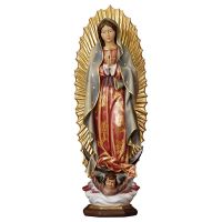 Madonna di Guadalupe. 46 cm.Scolpito in legno di a