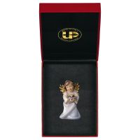 Angelo Cuore con cuore con filo oro + Astuccio Exc