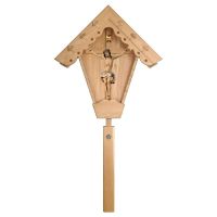 Crocifisso Nazareno Croce da campo Larice (Bianc