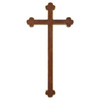 Croce Barocca. 62(124x62)cm.Scolpito in legno di