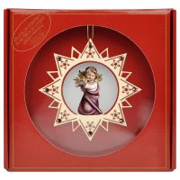 Angelo Cuore con flauto Stella Stelline Crystal
