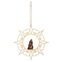Natività Barocca Stella Cuore. 4,5(ø15)cm.Scolpi