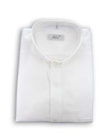 CAMICIA CLERGY LINO E COTONE ML BIANCO