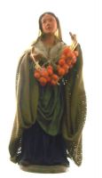 PERSONAGGIO PER PRESEPE CM 18 TERRACOTTA DONNA CON FRUTTA