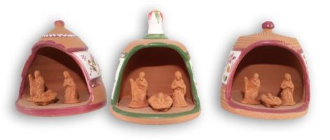 CAPANNA CM 8 TERRACOTTA DECORATA
