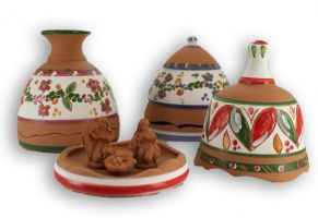 CAMPANELLA CM 8 TERRACOTTA DECORATA