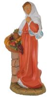 DONNA CON FRUTTA PER PRESEPE CM 40