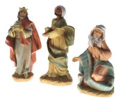 PRESEPE CM 9,5 FONTANINI RE MAGI COLORE TIPO LEGNO