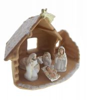 PRESEPE TERRACOTTA NATURALE CM 20X22 NEVE