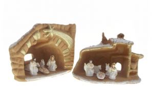 PRESEPE TERRACOTTA NATURALE CM 10X11 NEVE