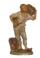 PASTORE PER PRESEPE CM 30 PASTORE CON BOTTE