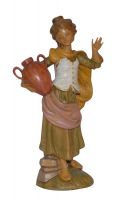 PASTORE PER PRESEPE CM 30 DONNA CON BROCCA