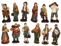 PASTORI CON MESTIERE PER PRESEPE CM 25