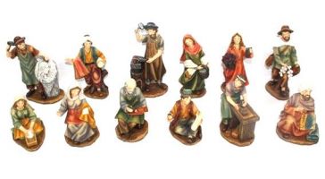 PASTORI CON MESTIERE PER PRESEPE CM 15