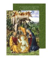 CARTONCINO CON GESU BAMBINO FOSFORO