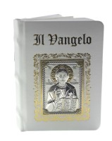 VANGELO IN PELLE CON PLACCA ARGENTO CM 9