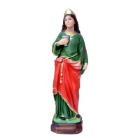STATUA DI SANTA LUCIA IN RESINA ALTEZZA CM 30