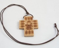 CROCE PRIMA COMUNIONE IN LEGNO 5,5X4,5 CM