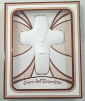CROCE PRIMA COMUNIONE BIANCO CON CARTONCINO