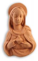 FORMELLA TERRACOTTA SACRO CUORE MARIA
