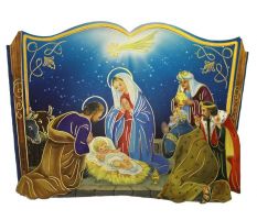 PRESEPE SU TAVOLETTA 14X10 CM