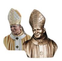 BUSTO PAPA GIOVANNI PAOLO II CM 70