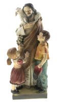 STATUA GESU COI PARGOLI CM 20