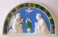 PLACCA ANNUNCIAZIONE CM 34X21 CERAMICA