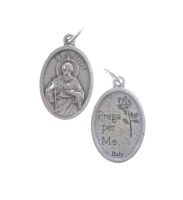 MEDAGLIA OVALE CM 2,2 CON ANELLO METALLO OSSIDATO SAN GIUDA TADDEO