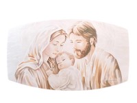 QUADRO SACRA FAMIGLIA DECORATO CM 36X22