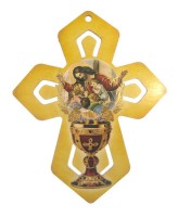 CROCE RICORDO I COMUNIONE ALTEZZA 13 CM