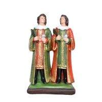 STATUA S.COSMA E DAMIANO IN RESINA CM 25