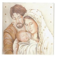 QUADRO SACRA FAMIGLIA 32X32 CM