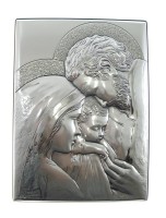 QUADRO LEGNO ARGENTO CM 22X16 SACRA FM