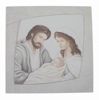 QUADRO SACRA FAMIGLIA CM 37X37