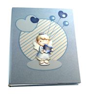 ALBUM  BATTESIMO PLACCA ARGENTO E SMALTI CM 20X25