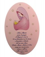 QUADRO CAMERETTA BIMBA 15X10 CM AVE MARIA
