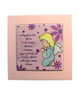 QUADRO CAMERETTA BIMBA 14X14 CM ANGELO DI DIO