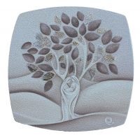 QUADRO ALBERO DELLA VITA DECORATO CM 15X15