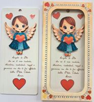 QUADRO CAMERETTA BIMBI CUORE 18X8 ANGELO DI DIO