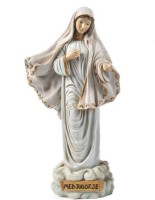 STATUA MADONNA DI MEDJUGORIE  CM 30 RESINA