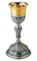 CALICE BAROCCO COPPA IN ARGENTO Ø 9X26 CM