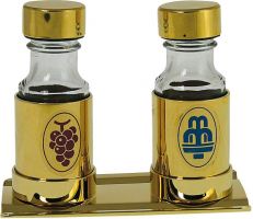 AMPOLLINE CON VASSOIO ORO