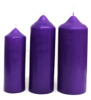 CANDELA DA MENSA CM 6X16 VIOLA