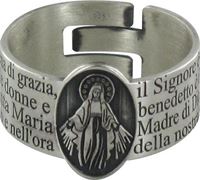 Anello con preghiera incisa outlet