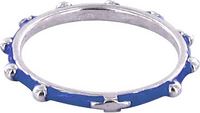 FEDINA ROSARIO ARGENTO SMALTATA BLU MM 14
