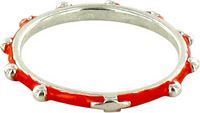 FEDINA ROSARIO ARGENTO SMALTATA ROSSA MM 14