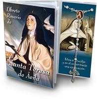 LIBRETTO CON ROSARIO SANTA TERESA D AVILA - SPAGNOLO