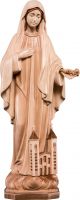 MADONNA MEDJUGORJE - DEMETZ - DEUR - STATUA IN LEGNO DIPINTA A MANO. ALTEZZA PARI A 20 CM.