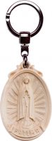 PORTACHIAVI MADONNA FATIMA - DEMETZ - DEUR - STATUA IN LEGNO DIPINTA A MANO. ALTEZZA PARI A 6 CM.